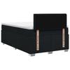Box Spring Bed with Mattress Black 120 x 190 cm Fabric
