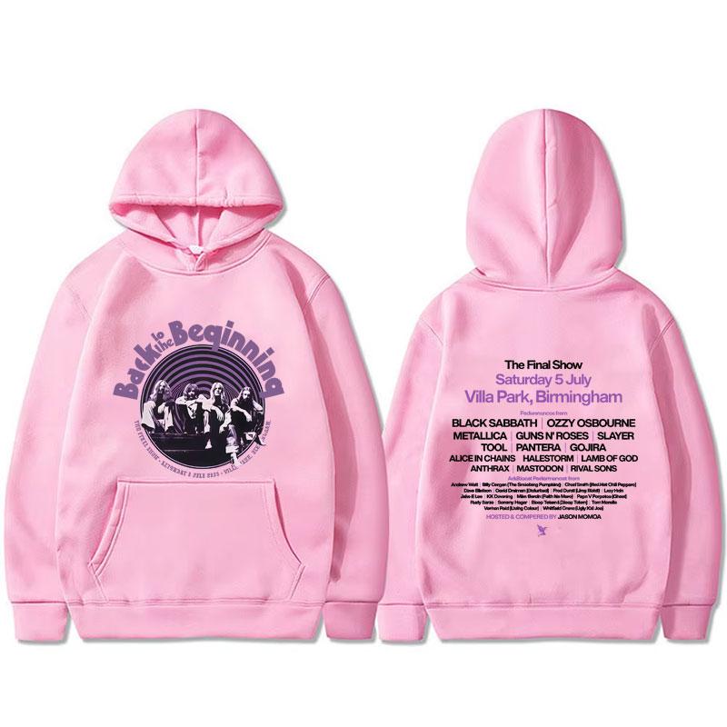 Heavy Metal Rock Band Black Sabbath and Ozzy Osbourne Back To The Beginning Hoodie Men Women Gothic Oversized Hoodies
