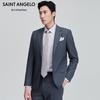 SAINT ANGELO Men's Wool Blend Business Suit