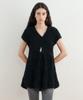 SINOON V-Neck Flare Knit (Black)