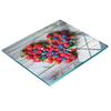 Kitchen Multifunctional Decorative Board Tempered Glass Fruit Heart 60X52 Cm