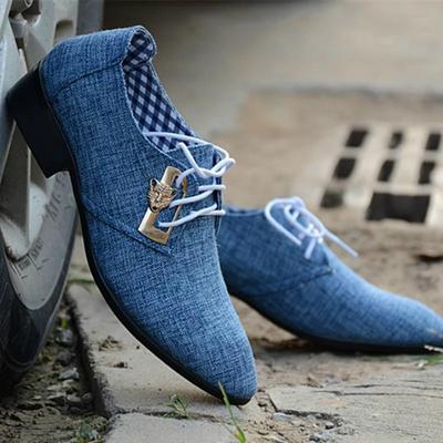Fashion 2024 New Fashion Autumn Men Casual Shoes Men Cavans Shoes Lace-up Pointed Toe Business Male British Style Shoes Loafers Men