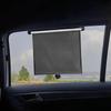 2Pcs Roller Side Window Sun Protection Shade 15 Inch Car Retractable Roller Sunshade with Suction Cup Roller Automobile Sunshade