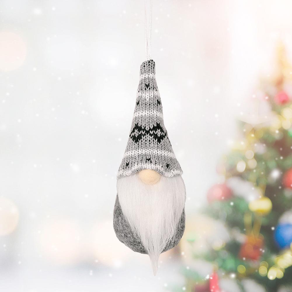 Creative Knitted Rudolph Pendant: Christmas Tree Decoration & Small Hat Ornament