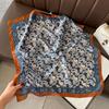 Small square scarf silk scarf men's neck protection scarf professional wear with shirt thin scarf 70x70 scarf