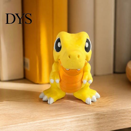 Flexible Jointed Action Figures 3D Printed Articulated Cute T?Rex Dinosaur Fidget Toy, Joint Stocking Stuffers for Boys Figure, Bite?Finger