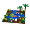 Moc Natural Scenery Scene Animals Turtle / Flamingo Diy Small Particle Building Blocks - Diy Assembly Creative Toy Gift