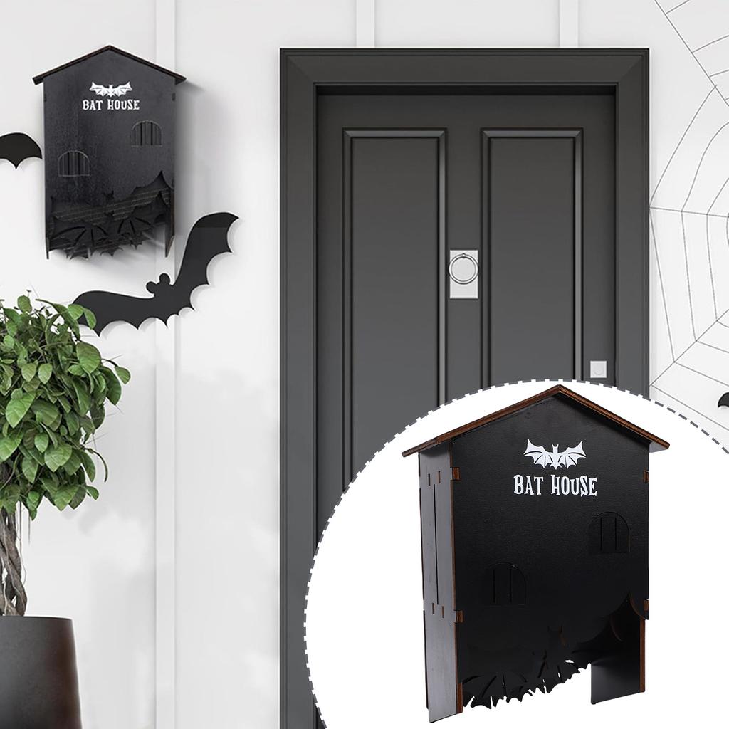 Wooden Bat House, 3-chamber Layout Design, Weatherproof, Large Capacity Shelter Box for Outdoors To Attract Bats To Houses, Trees, Backyards,