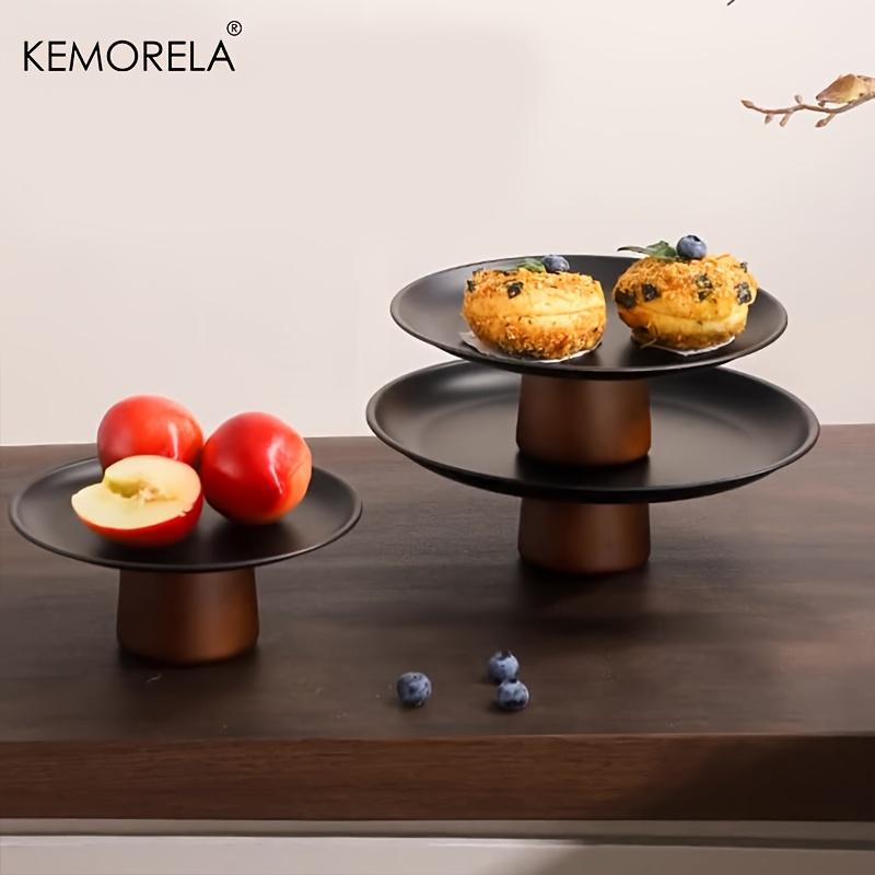 KEMORELA Akacietræ Kagefad Med Fod Dessert Display Til Bryllupper Fødselsdage Cupcakes Bakke Halloween og Jul Kagebakke