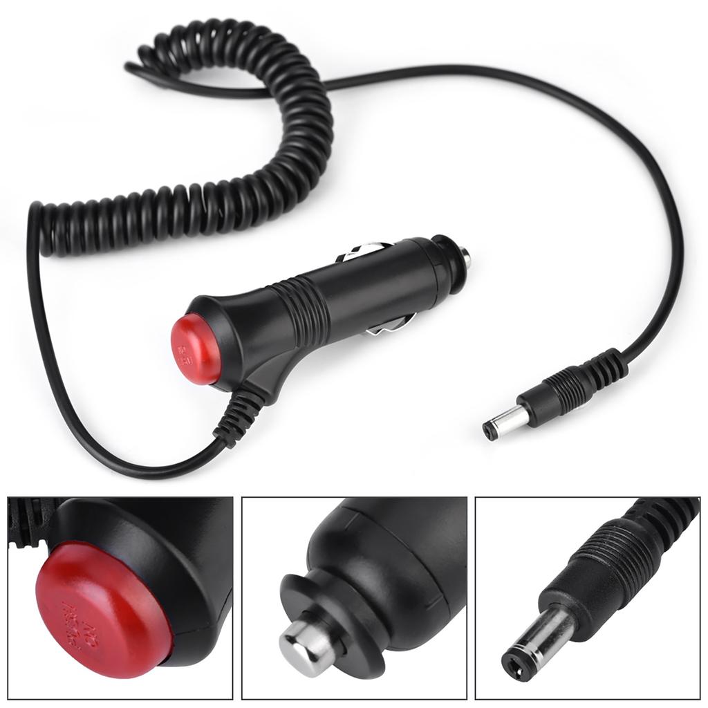 1.9M 12V Car Cigarette Lighter Power Supply To 5.5 X 2.1mm DC Male Plug Spring Adapter Cable
