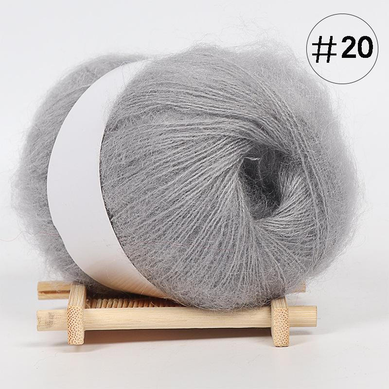 5Pcs Baby Mohair, Hand-woven DIY Sweater Scarf Thread Baby Thread Fine Wool