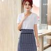 Dünne Kochschürze Baumwolle Halblang Hüftschürze Einfache Küchenschürze Heimküche