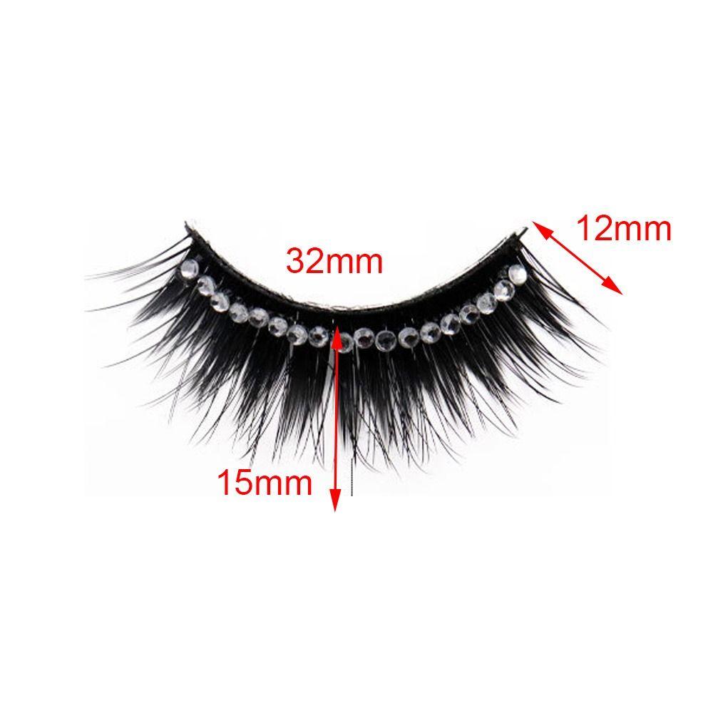 Women Beauty Fuffy Lashes Thick Long Eye Lashes False Eyelashes Eye Extension Diamond Manga Lashes