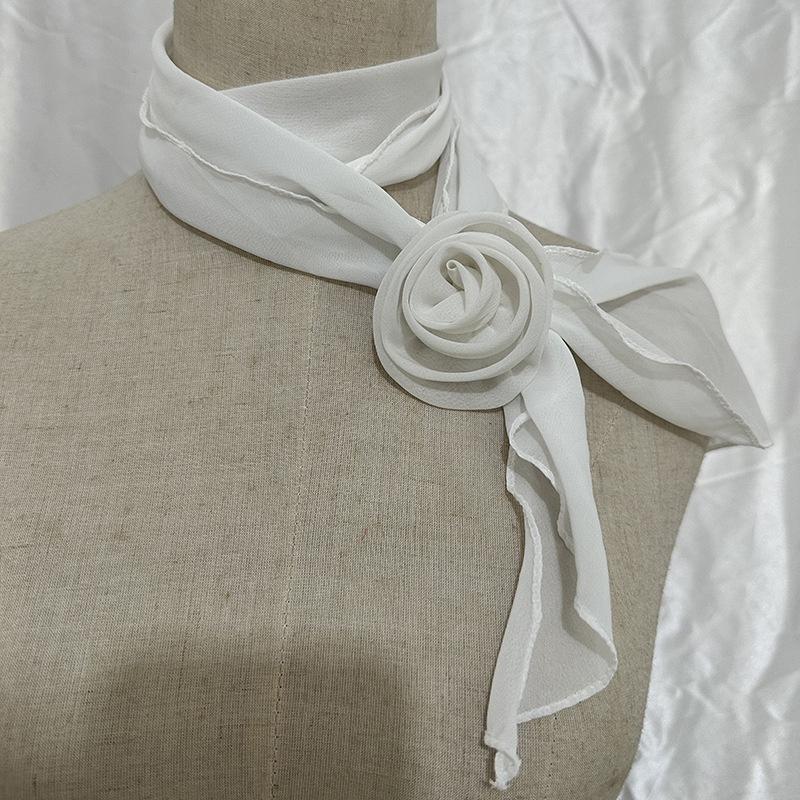 26 Colors Decorative Headscarf Solid  Pink Rose Knitted Scarf Shawl Shawl Flower Sunscreen Headscarf Ladies Office Scarf