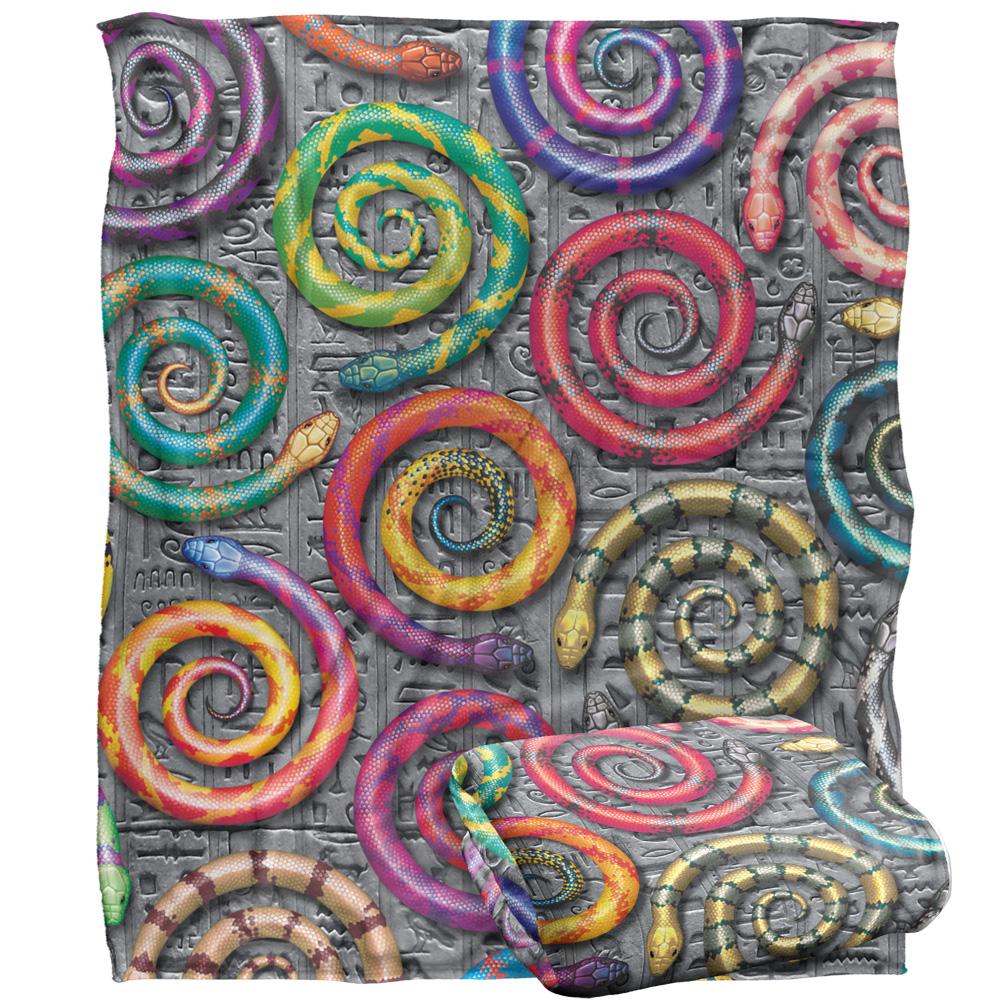 Royce McClure Hisstory Snake Silky Supersoft Blanket