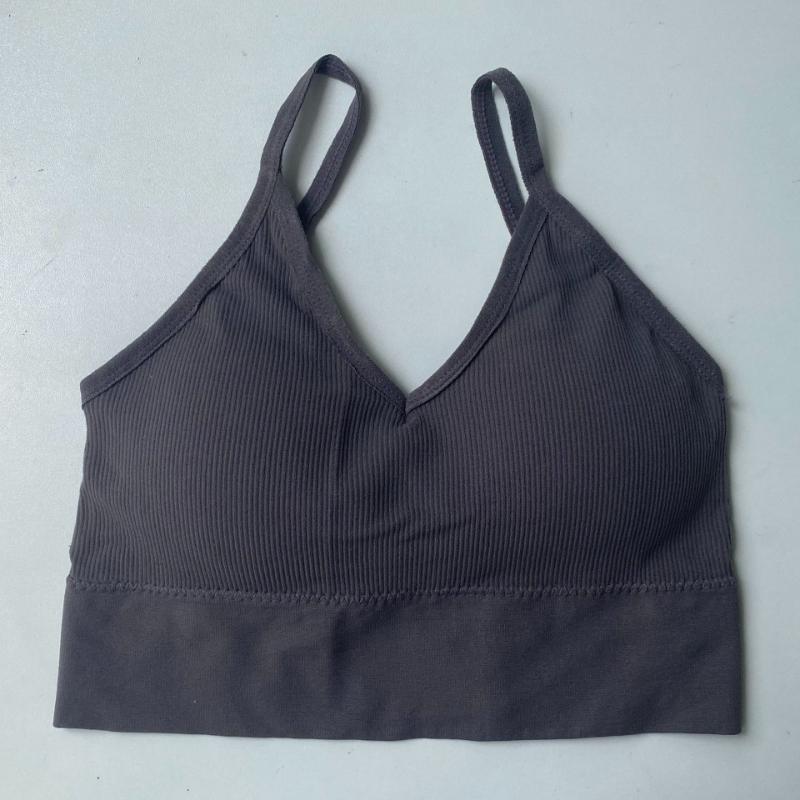 

Летние женские майки с красивым задним бельем, завернутым в грудь, топ без бретелек без стального кольца для девочек с подушечкой на груди, нижнее белье с обнаженной спиной One Size темно-серого