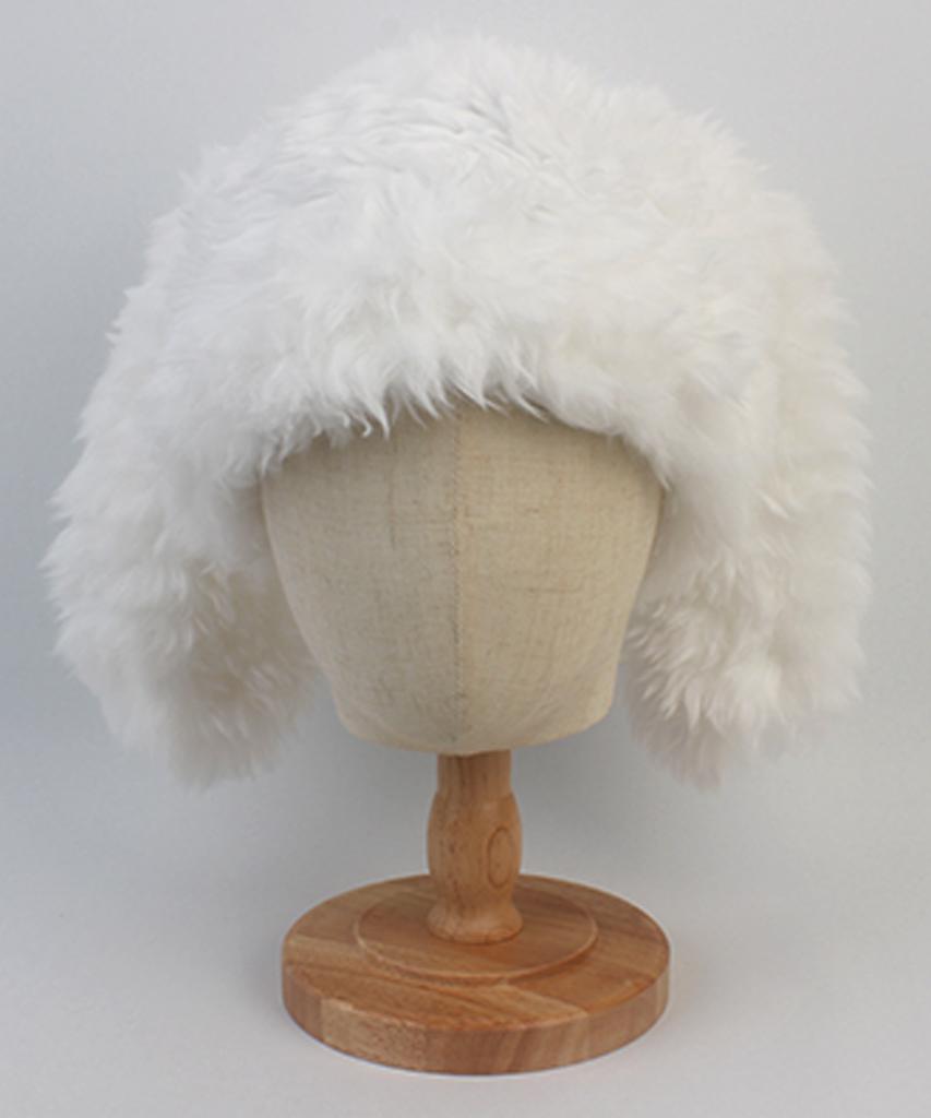 Yunibeosyeolkemiseuteuli Rabbit White Fur Beanie Rabbit Beanie