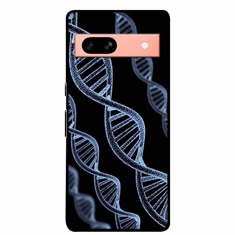 Per Google Pixel 7a 5G Custodia 6.1" Cover Fiori Bordo Nero Silicone TPU Morbida Cover Posteriore Per Google Pixel7a 2023 Custodia Telefono Fundas