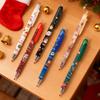 Christmas Retractable Erasable Gel Pen 1 2ml Ink Capacity Smooth Writing Refillable Gel Ink Pen for Office School Use