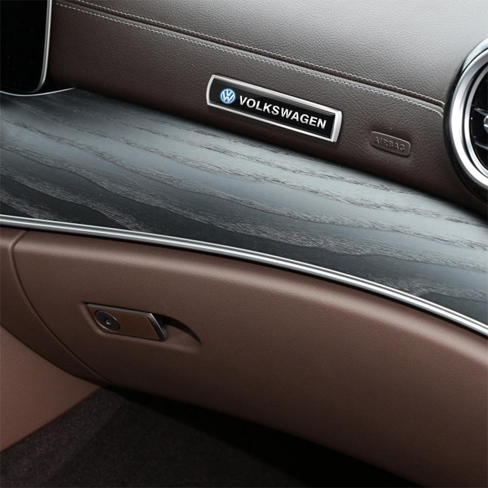 Car Rear Trunk Body Fender Emblem Metal Sticker Decoration For Volkswagen VW Rline GTI Golf 5 Jetta Caddy Passat B6 Tiguan Polo zd8