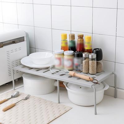 Ripiano da cucina retrattile, multifunzionale, espandibile, impilabile, scorrevole, salvaspazio, per armadietti domestici, organizer per stoviglie