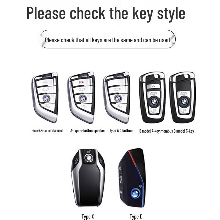 Compatible Key Case for BMW X1, X2, X3, X5, i3, 3 Series, New 5 Series, 325li, 530