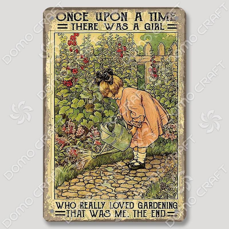 Vintage Cats Gardening Metal Tin Sign  xcm Wall Decor for Cafe Farmhouse Backgarden  Perfect for Home Decor  Gifts