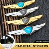 3D Metal  Front Hood Cover Wing-shaped Badge Logo Stickers For Bentley Continental GT MULLINER Bentayga Flying HurtlingSpurlogo