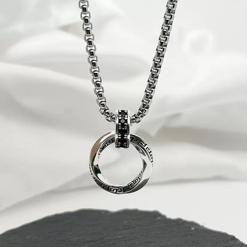 New Vintage Men 925 Sterling Silver Necklace Chain for Men Women Fashion Clavicle Chain Necklaces Wedding Party Jewelry Gift 60CM