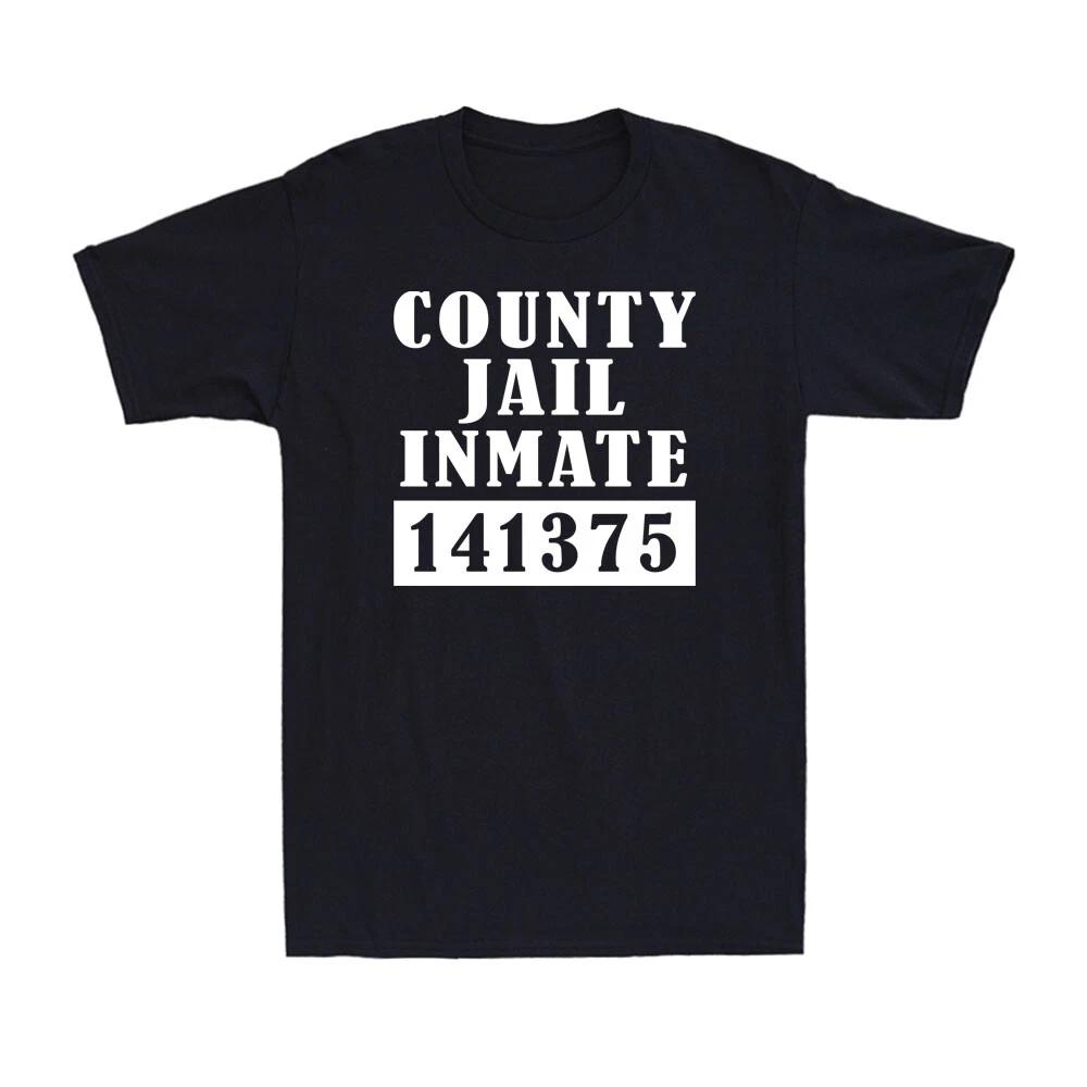 County Jail Inmate T-Shirt Halloween Costume Tee Prison Funny Men s T-Shirt XXXXL
