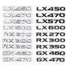 3D ABS Glossy Decal Car Front Hood Emblem Rear Trunk Sticker for Lexus GX460 GX470 LX450 LX470 LX570 LX600 RX270 RX300 RX350