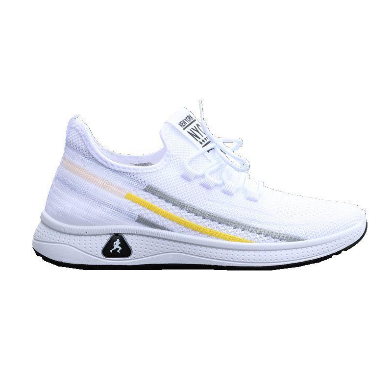 One-pedal Lazy Shoes 2024 New Soft-soled Men's Shoes Breathable Mesh Casual Sports Shoes Summer Deodorant Little White Shoes