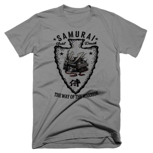 Samurai T-Shirt Bushido Japanese Warrior Class Till Death Kanji S