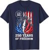 250 Years US Flag Jets 1776 2026 250th Anniversary Men Boys Unisex T-Shirt