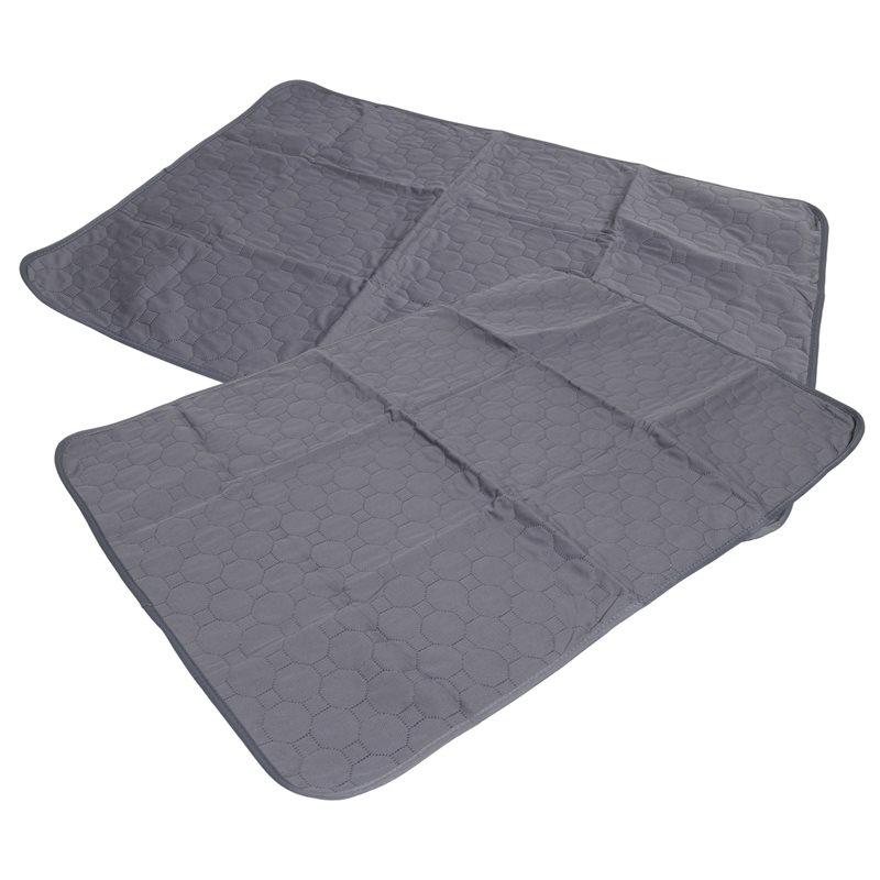 T02C!2Piece Washable Guinea Pig Pee Pads Waterproof Reusable & Anti Slip Absorbent Pig Bedding серый