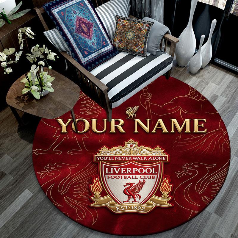 Custom Name,LFC Glory Era pattern round rug,Carpet Rug for Living Room Bedroom Playroom ,Non-slip Floor Mat,Holiday Gifts and Birthday Gifts.