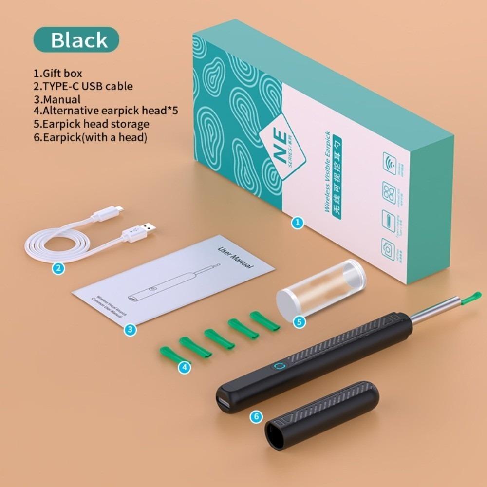 WiFi Connection Ear Wax Cleaner Mobile App Earwax Removal Endoscope Visual Ear Cleaner  Salon