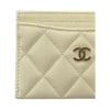 Chanel 25S Gold Buckle Quilted Calfskin Card Holder Women accessories Yellow AP0213-B10583-NAGEQ