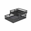 2 Tier Metal Mesh Organizer MultiFunctional Expandable Desktop File Tray for School 2tier Adjustable