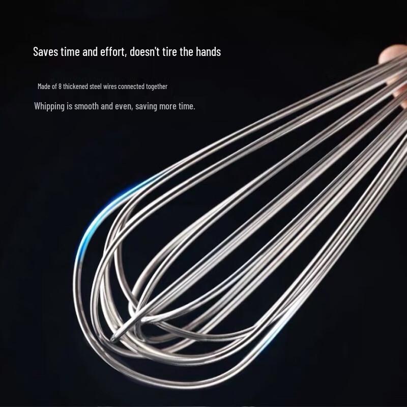 Stainless Steel Manual Egg Whisk for Baking