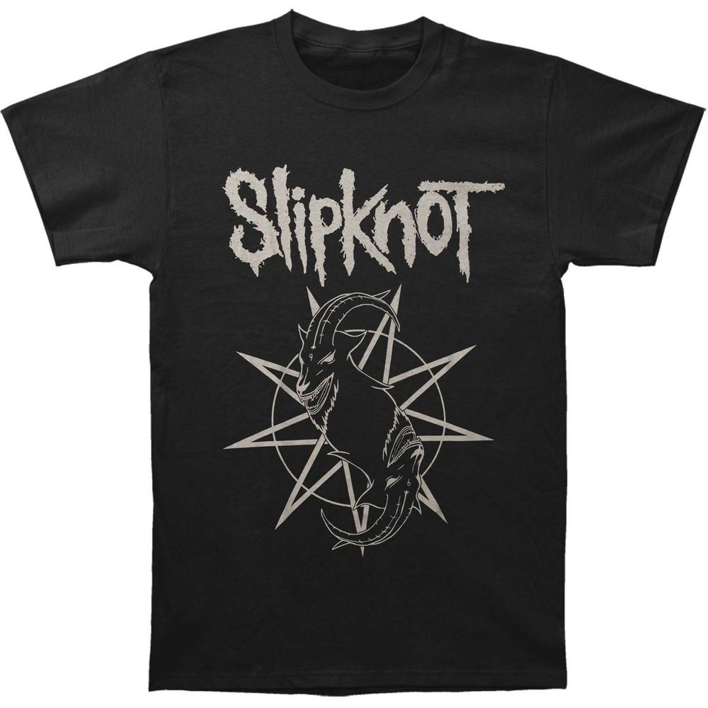 Slipknot Goat Star Logo (Back Print T-shirt Small Black Unisex T-Shirt XL