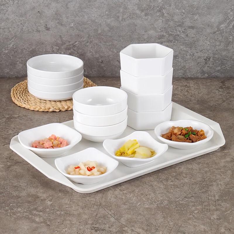 Melamine Self-Service Fast Food Plate Set