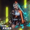 Hra  Impact 3 Kiana Kaslana Cosplay Kostým Dámske Sexy Šaty 3D Pokrývka hlavy Rukavice Plášť Uniforma Halloweenske Párty Oblečenie