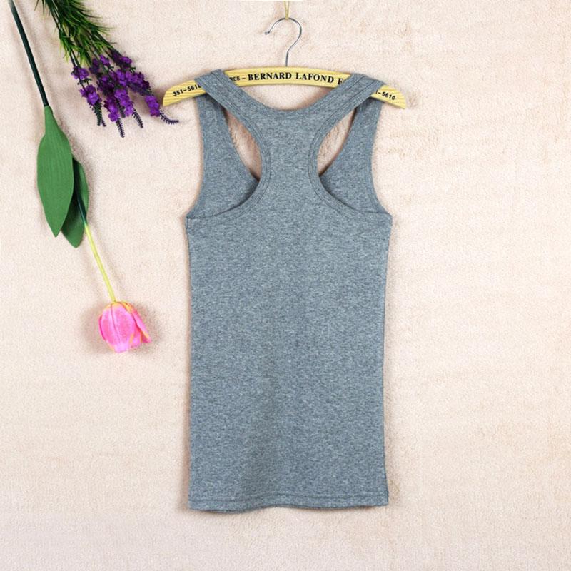 Damen Baumwoll Racerback Tanktop Hochelastisch Figurbetont Slim Fit Rückenfrei Lässig Urban Style Übergröße Layering Essential Innen- und Oberbekleidung