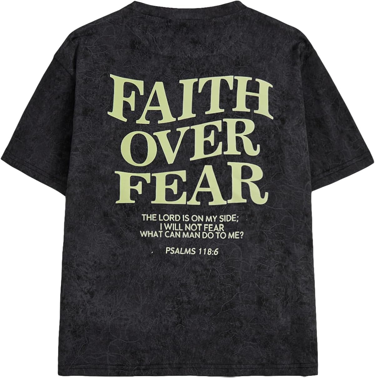 

QJQ Boy s Graphic Tees Faith Over Fear T Shirt Number Short Sleeve Vintage Soft Acid Wash Summer Trend Tops S разноцветный