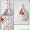 Hand Woven Wall Hanging Fruit Baskets Cotton Rope Boho Onion Container storage bag  Home Decor