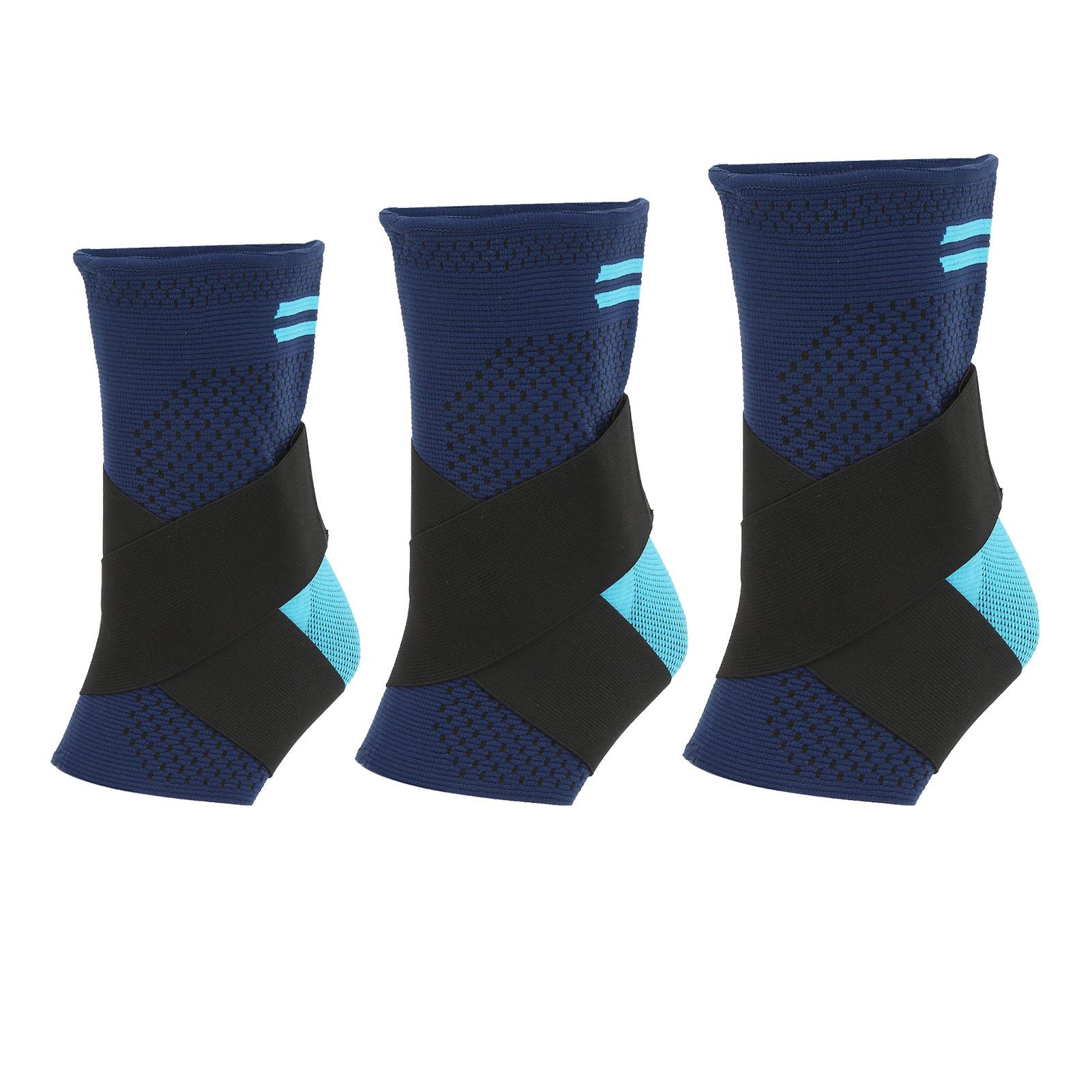 

Рукав на щиколотке, повязка синего голубого цвета, тип 2, силиконовые подушечки, компрессионный бандаж для поддержки лодыжки для мышц