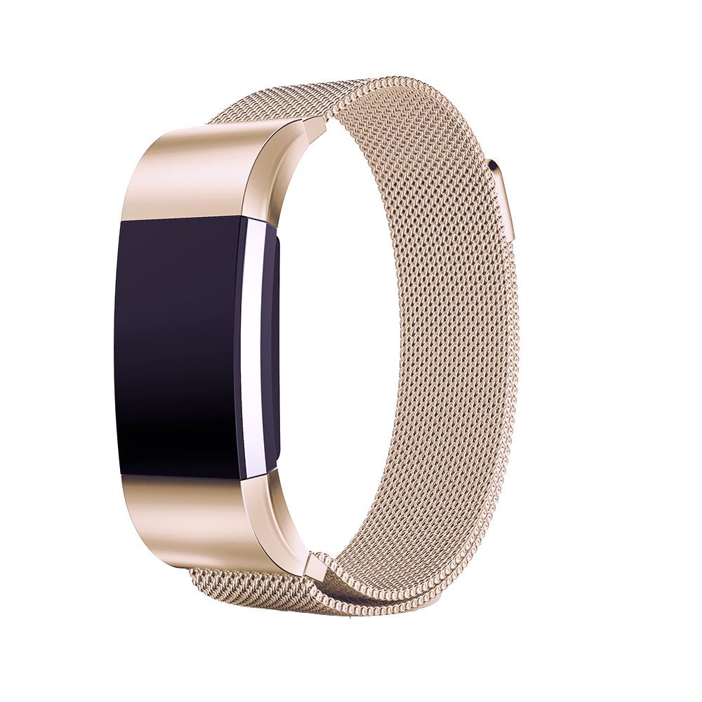 Magnetic Milanese Loop Strap For Fitbit Charge 2 Replacement Stainless Steel Wristband Watch Band