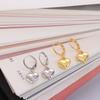 Minimalist Dangle Drop Earrings Fashion Ear Cuff Casual Heart-Shaped Earrings  Gift