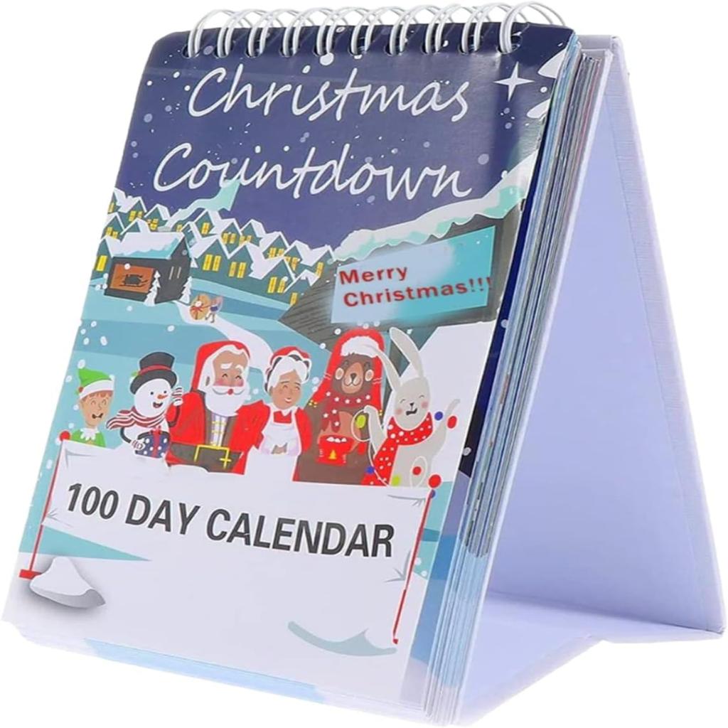2025 Christmas Countdown 100 Days Desktop Advent Calendar For Home Offices Decor Desk Centerpiece